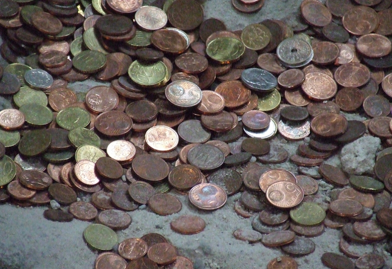 Geld in der Nikolaikirche